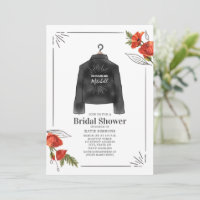 Poppies Leather Jacket Future Mrs. Bridal Shower