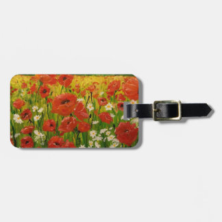 Poppies Luggage Tag