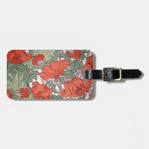 Poppies Luggage Tag