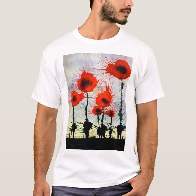 Poppies Men's Tee Shirt (Front)
