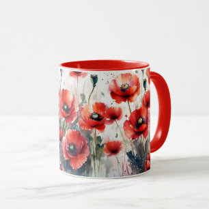 Poppies mug