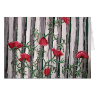 Poppies on a Fence