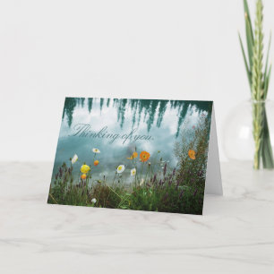 Poppies on Water Condolence Card