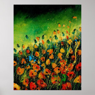 poppies orange 459080 poster