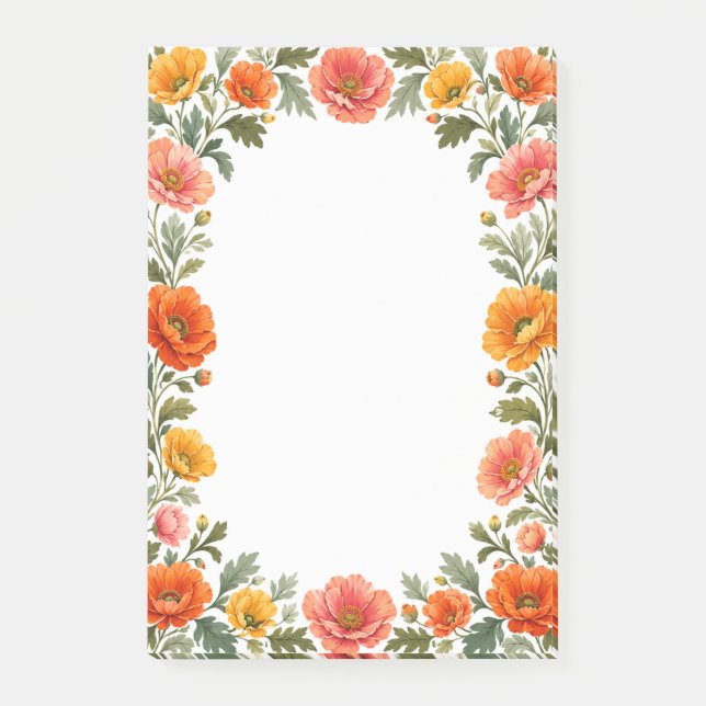 Poppies Post-it Notes (Front)
