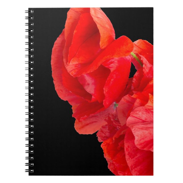 Poppies Spiral Notebook (Front)