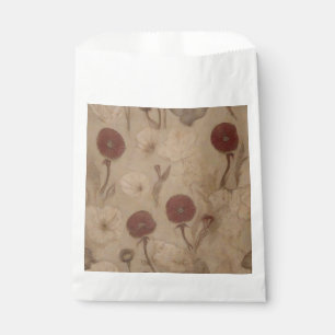 poppies symbolizing the decline of civilization favour bags