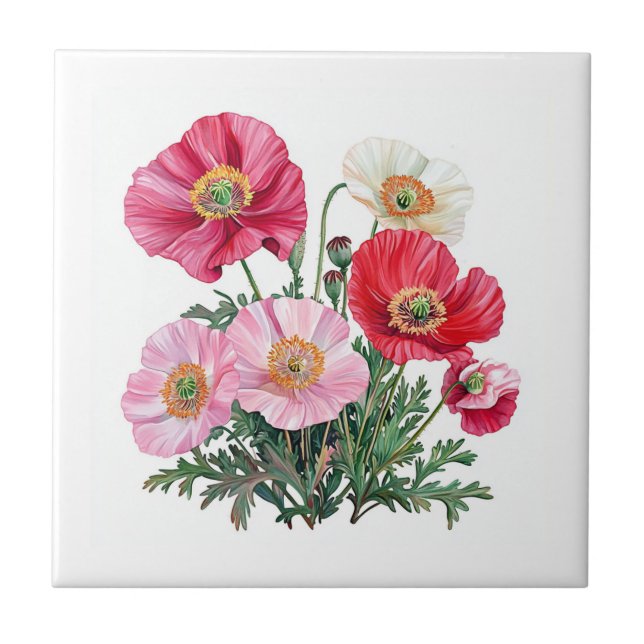 Poppies Tile (Front)
