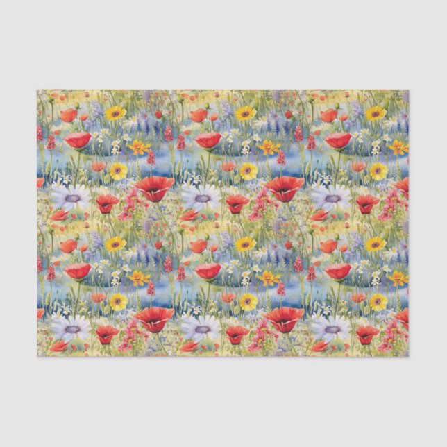 Poppies tissue paper (Front)