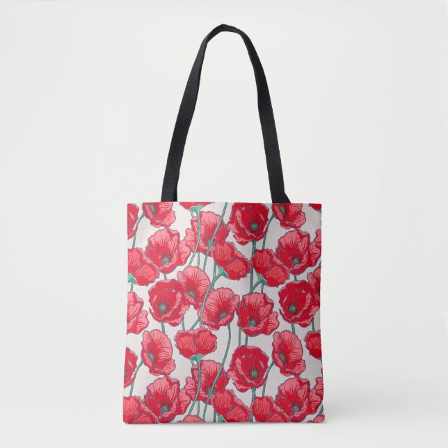 Poppies Tote Bag (Front)
