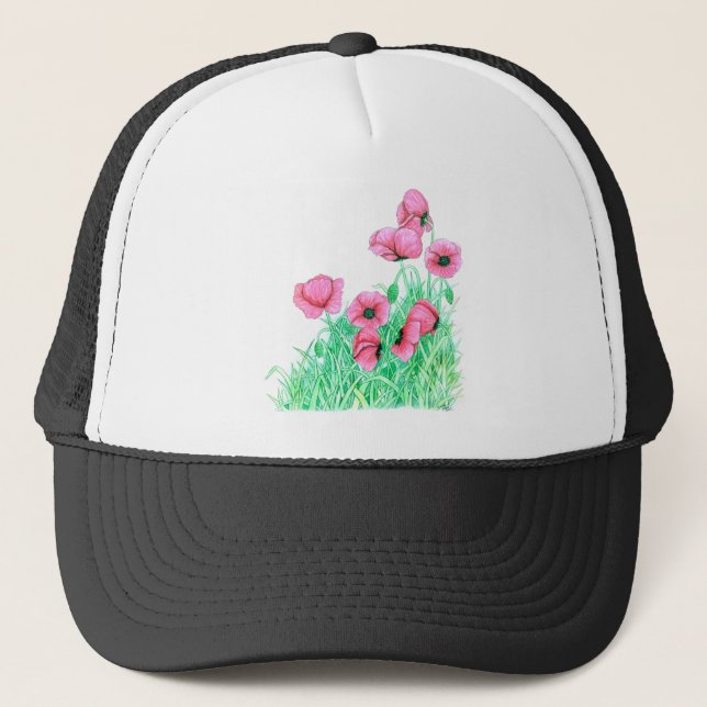 poppies trucker hat (Front)