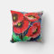 Poppies Watercolor Throw Pillow