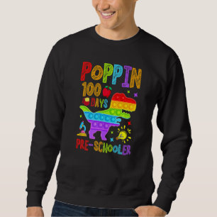 Poppin 100 Days Preschool Nursery School Dino T-Re Sweatshirt
