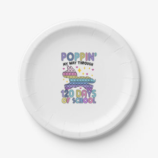 Poppin' 120 Days Of School Unicorn Pop It Happy 12 Paper Plate