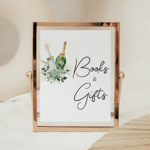 Poppin' Bottles Baby Shower Books and Gifts Poster