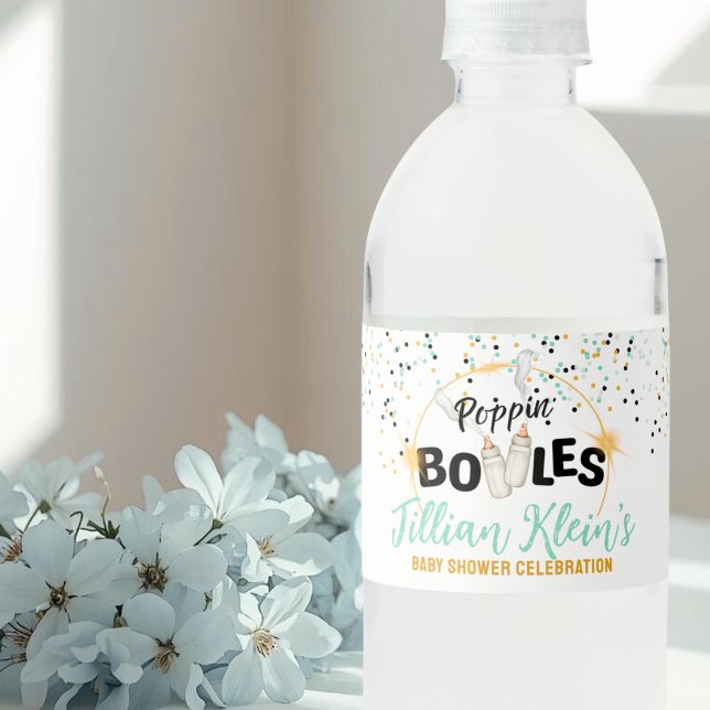 Poppin' Bottles Water Bottle Label (Creator Uploaded)
