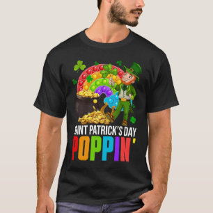 Poppin' Leprechaun & Pop It Rainbow Saint Patricks T-Shirt