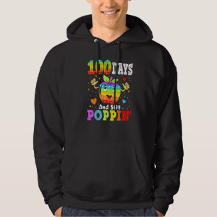 Poppin My Way Through 100 Days of School Kids 100t Hoodie