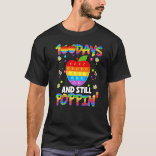 Poppin My Way Through 100 Days of School Kids 100t T-Shirt