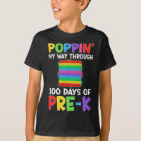 Poppin My Way Through 100 Days Of School Pre-k Boy