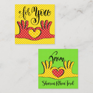 Poppin' Polka Dots Enclosure Cards