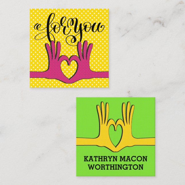 Poppin' Polka Dots Enclosure Cards  (Front/Back)