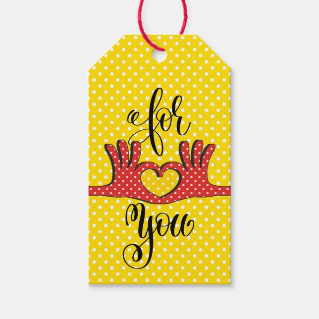 Poppin' Polka Dots Gift Tags (Front)