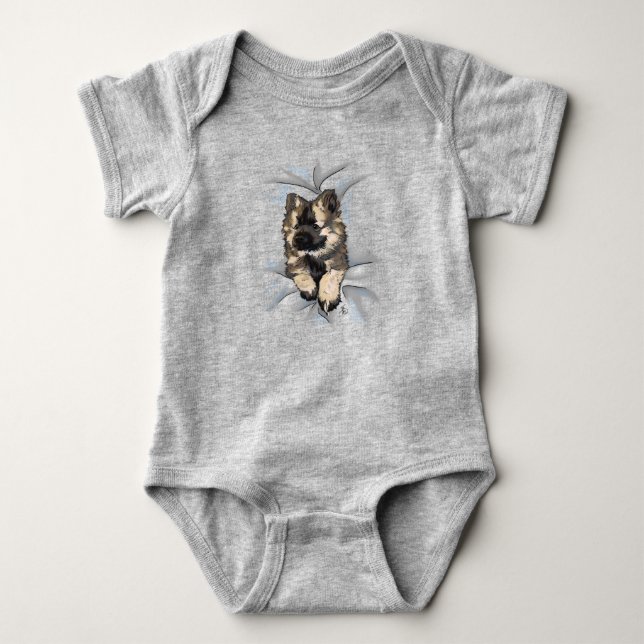 Popping Autumn Rain Baby Suit Bodysuit (Front)