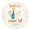 Popping Bottles Baby Shower Thank You sticker