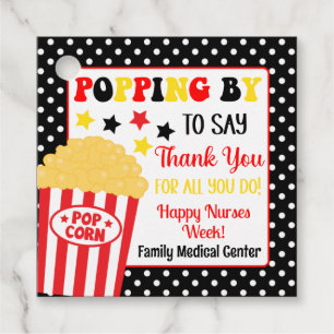 Popping By to Say Thank You Gift Favour Tags