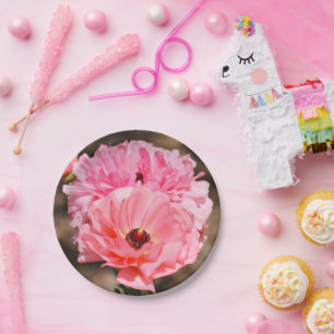 Popping in Pink  Paper Plate