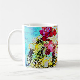 Popping Petals ! Fine art blank greeting card Coffee Mug