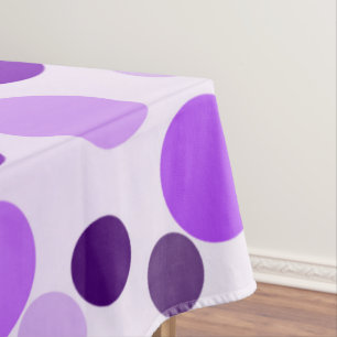 Popping Purple Polka Dots, Tablecloth
