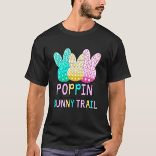 Poppinu2019 Down The Bunny Trail Kids Easter Pop T-Shirt