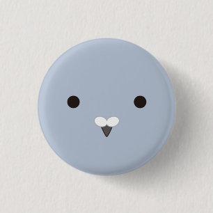 Poppo (Ash)-Coo! (gray) 3 Cm Round Badge