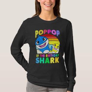 PopPop Of The Birthday Shark PopPop Matching Famil T-Shirt