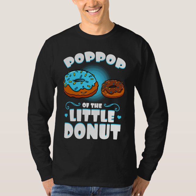 Poppop Of The Little Donut Gender Reveal Announcem T-Shirt (Front)