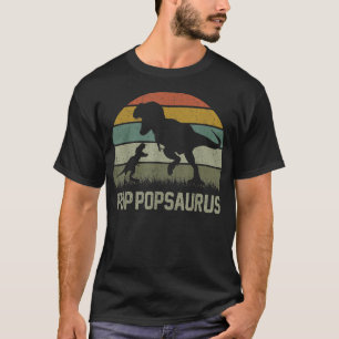 PopPop Saurus T Re Dinosaur PopPopSaurus Family Ma T-Shirt