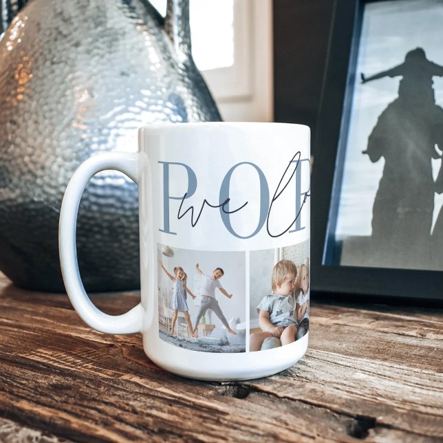 Poppop We Love You 4 Photo Collage Coffee Mug (Creator Uploaded)