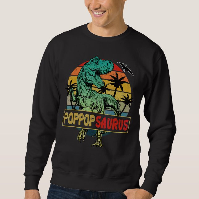 Poppopsaurus Rex Dinosaur Family Matching Sweatshirt (Front)
