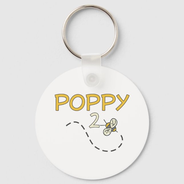 Poppy 2 Bee Key Ring (Front)