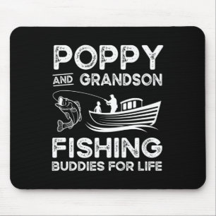 Poppy And Grandson Fishing Buddies For Life Gift M Mouse Pad