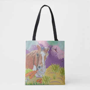 Poppy art can colors tote bag