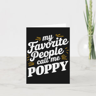Poppy Art For Grandpa From Grandkids Fathers Day P Card