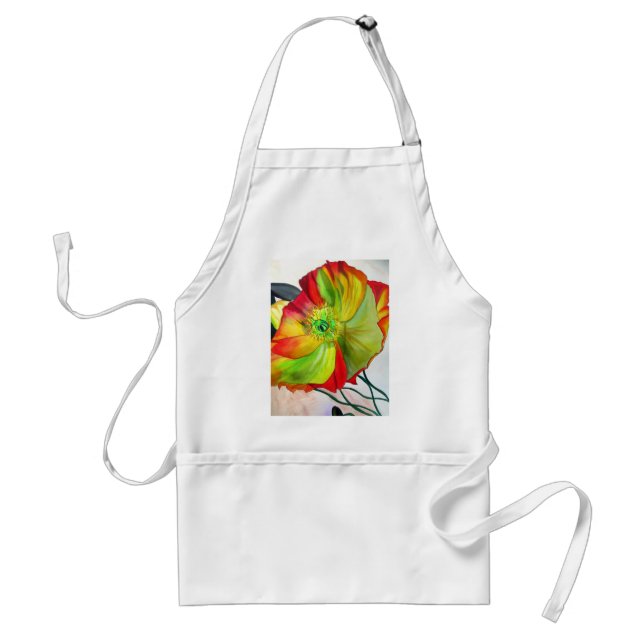 Poppy Art macro poppy Standard Apron (Front)