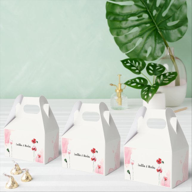 "Poppy" balloons Favour Box (Multiple)