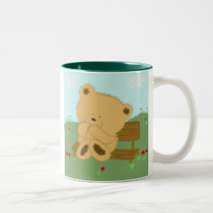 Poppy Bear Two-Tone Coffee Mug