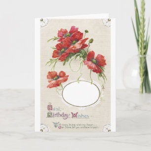 Poppy Birthday Card Frame