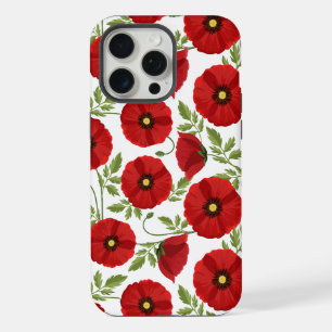 Poppy blooming joyful Summer Flowers iPhone 15 Pro Max Case