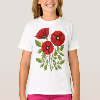 Poppy blooming joyful Summer Flowers
